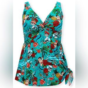 Torrid Tattoo Flash Retro One Piece Swimsuit